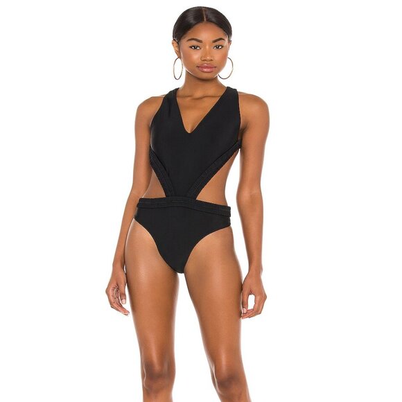 Devon Windsor Yara Sexy One Piece Black M - Picture 2 of 8